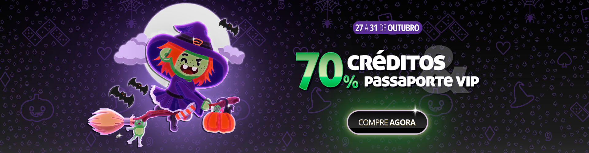 ? TUDO com 70% DESCONTO, s at o final do Halloween! ?